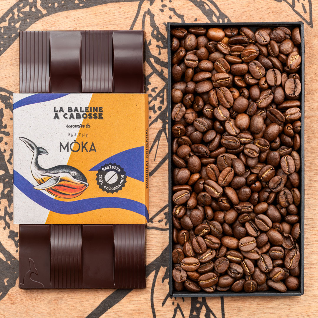 Chocolat noir et brisure café - 80g