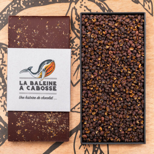 Chocolat noir 76% et poivre timut - 80g