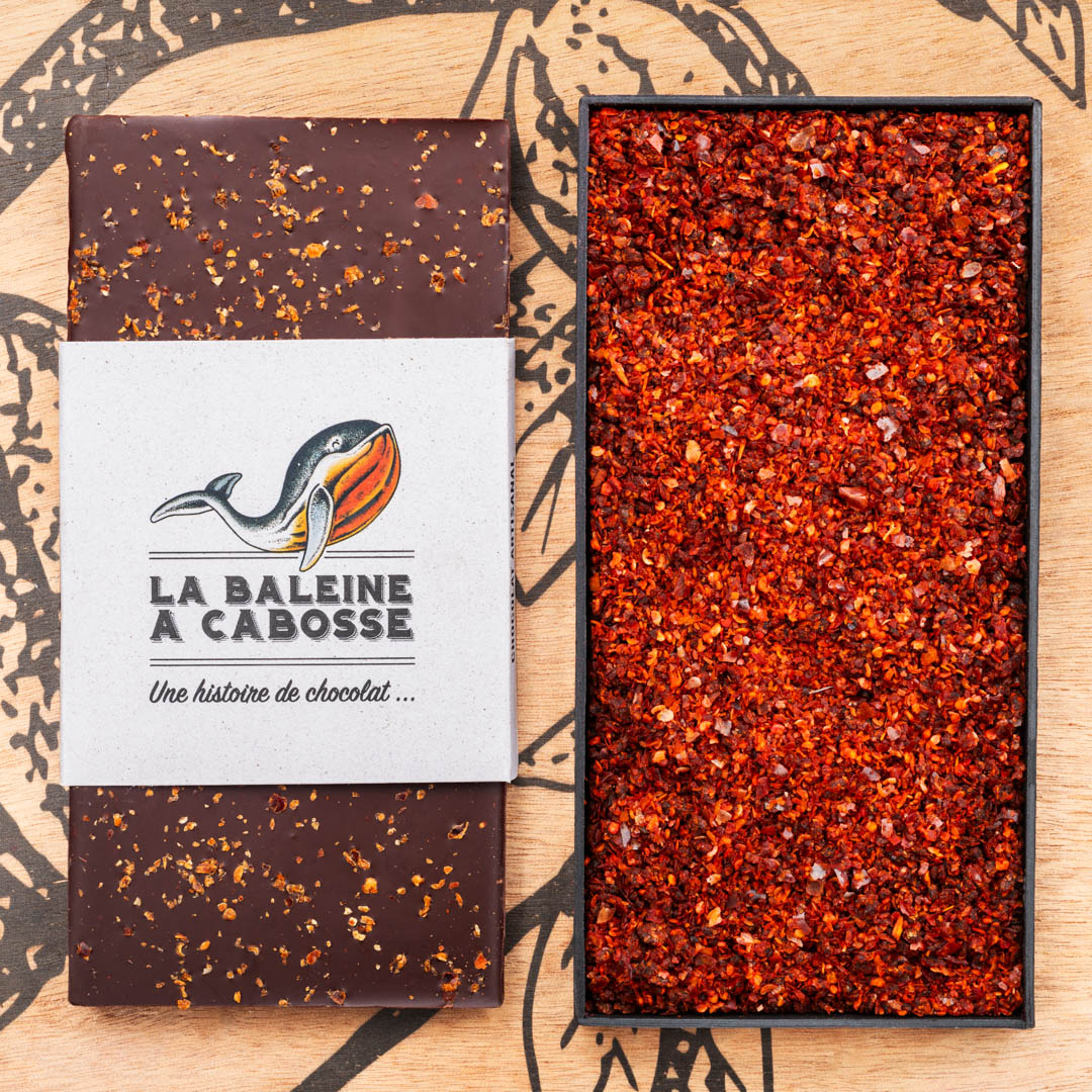 Chocolat noir et Piment d'Alep - 80g