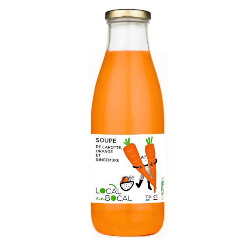 Soupe de carotte orange et gingembre